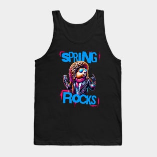 Spring Rocks Music Punk Rocker Print Tank Top